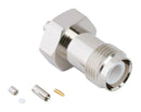 AMPHENOL RF 031-6989 RF / Coaxial Connector, TNC RP Coaxial, Straight Jack, Crimp, 50 ohm, 1.37mm Micro