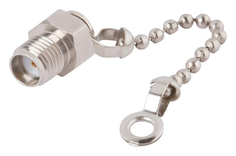 AMPHENOL SV MICROWAVE M39012/25-3026 DUST CAP W/ BEAD CHAIN, SMA RCPT CONN