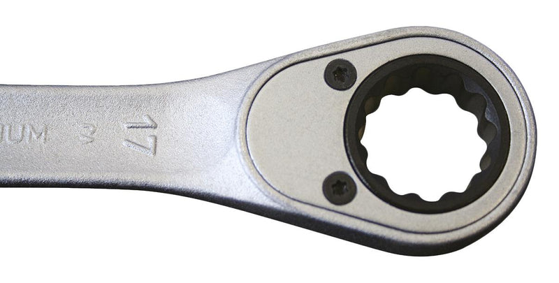 GEDORE 2219557 Ratchet Spanner, Combination, 36 mm AF Size, 470 mm Length, 13&deg;, Chrome Vanadium Steel
