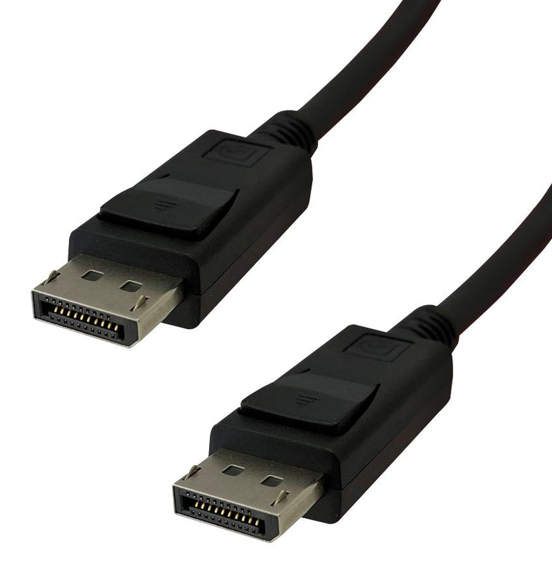 VIDEK 2409T-1 Audio / Video Cable Assembly, Version 2.1, DisplayPort Plug, DisplayPort Plug, 3.3 ft, 1 m, Black