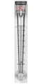 DWYER VFC-131-EC Air Flowmeter, 100 to 700 LPM, 1" FNPT, 100psi, 2% Accuracy, In-Line End, Visi-Float VFC II Series