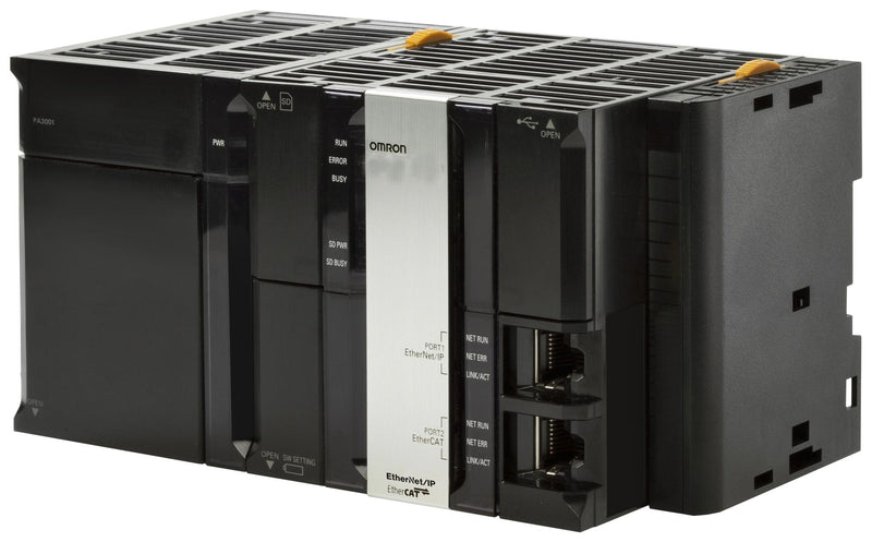 OMRON INDUSTRIAL AUTOMATION NJ101-1000 CPU Unit, 3 MB, 2 Motion Axes, 1.90 A at 5 VDC, Controller