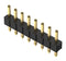 GCT BG030-03-A-0450-0300-N-G Pin Header, Board-to-Board, 2.54 mm, 1 Rows, 3 Contacts, Through Hole Straight, BG030 Series