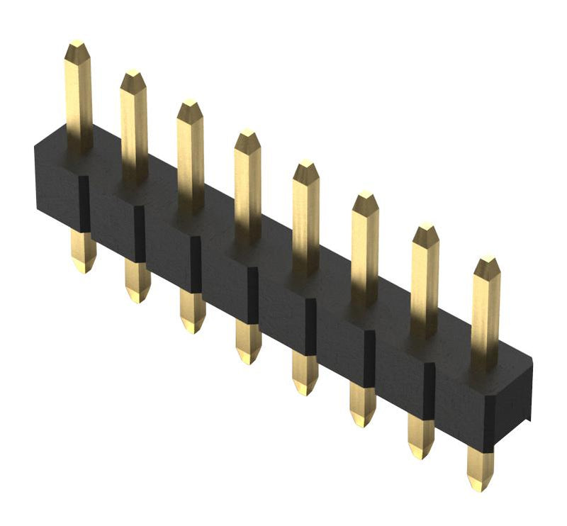 GCT BG030-03-A-0450-0300-N-G Pin Header, Board-to-Board, 2.54 mm, 1 Rows, 3 Contacts, Through Hole Straight, BG030 Series