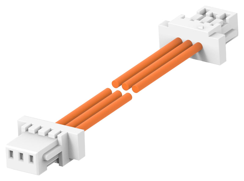 TE CONNECTIVITY 2405396-3 Cable Assembly, CN1 Connector to CN2 Connector, 3 Ways, 1 mm, 1 Row, 300 mm, 11.8 "