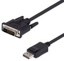 L-COM CTLDVI-DLSP-MM-10 CTLDVI-DLSP-MM-10 Audio / Video Cable Assembly DVI-D Plug Displayport 10 ft 3.05 m Black New