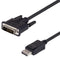 L-COM CTLDVI-DLSP-MM-10 CTLDVI-DLSP-MM-10 Audio / Video Cable Assembly DVI-D Plug Displayport 10 ft 3.05 m Black New
