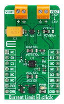 MIKROELEKTRONIKA MIKROE-5937 Add-On Board, Current Limit 9 Click, MikroE mikroBUS Compatible Development Boards