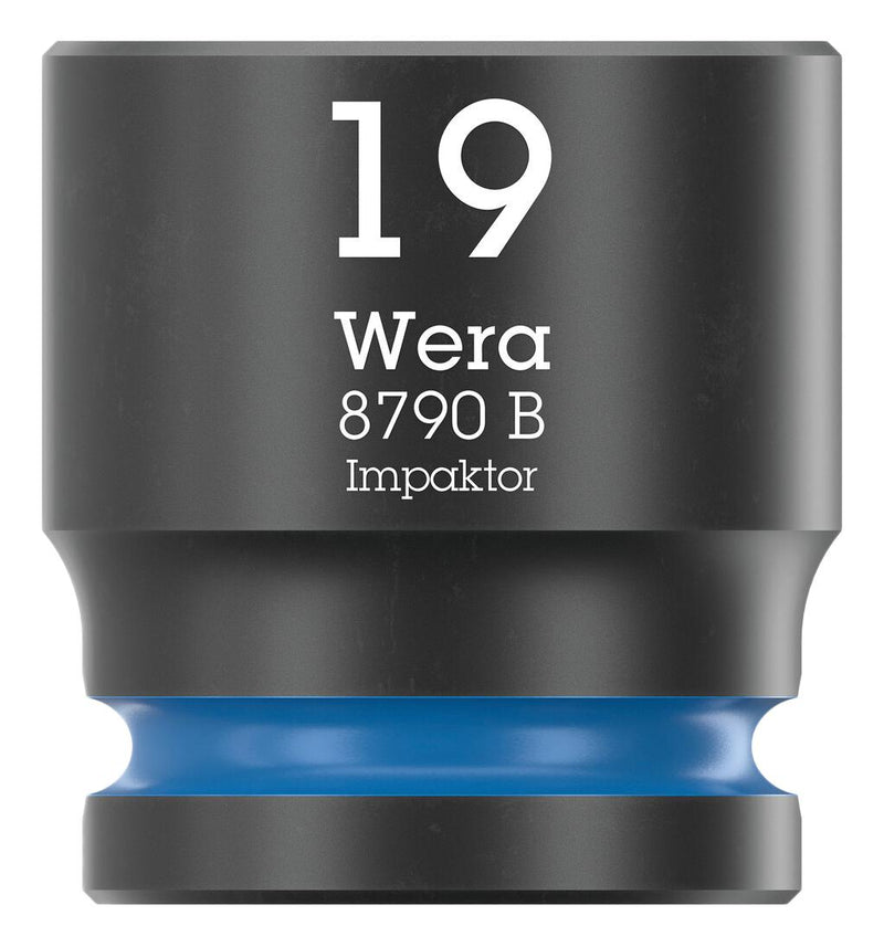 WERA 05005510001 Socket, Hexagonal, Impaktor, 3/8" Drive, 19mm AF, 30mm L