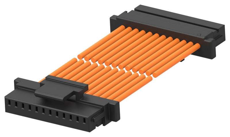 TE CONNECTIVITY 2405415-6 Cable Assembly, CN1 Connector to CN2 Connector, 12 Ways, 1 mm, 1 Row, 300 mm, 11.8 "