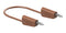 Staubli 64.1034-10027 64.1034-10027 Banana Test Lead 30 VAC 4mm Stackable Plug 39.37 " 1 m Brown
