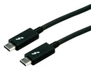 ROLINE 11.02.9042 USB Cable, Type C Plug to Type C Plug, 2 m, 6.6 ft, Black