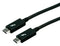 ROLINE 11.02.9042 USB Cable, Type C Plug to Type C Plug, 2 m, 6.6 ft, Black