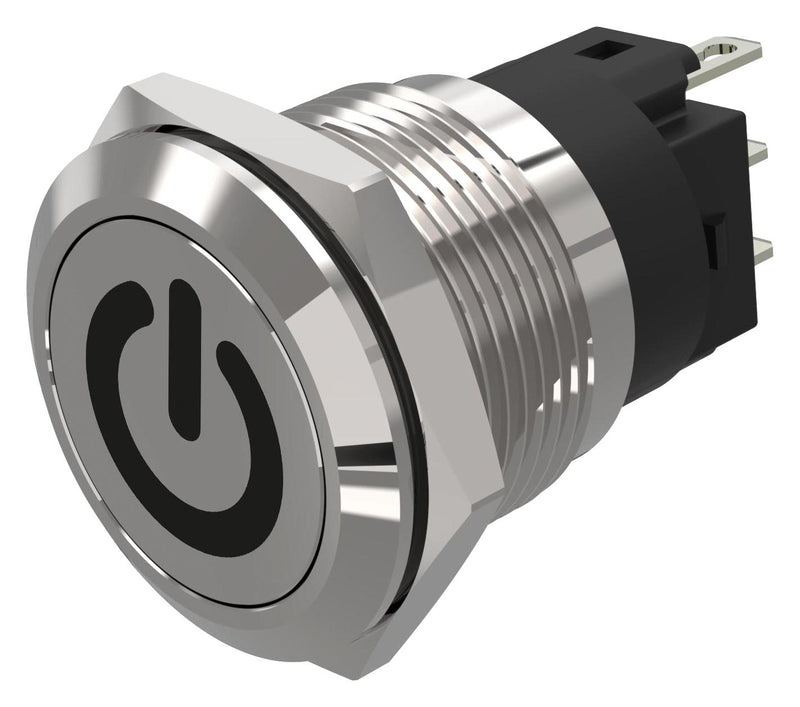 EAO 82-5151.1000.B002 Vandal Resistant Switch, Standby, 82-x151.1000.B002 Series, 19 mm, SPDT, Momentary