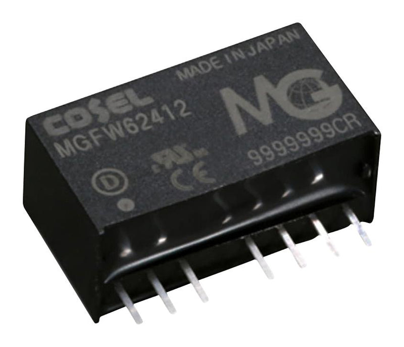 COSEL MGFW62415 Isolated Through Hole DC/DC Converter, ITE, SIP, 4:1, 6 W, 2 Output, 15 V