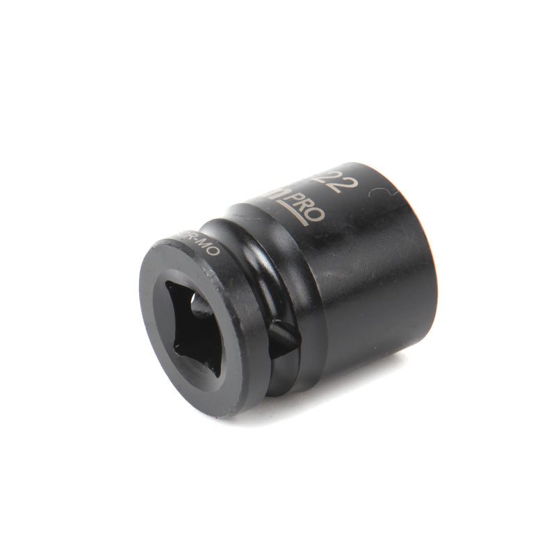 MULTICOMP PRO MP12-CRMO22 Socket, Hex, 22 mm x 38 mm, 1/2" Drive Size, Chromium Molybdenum Steel, DIN3121, Auto Repair