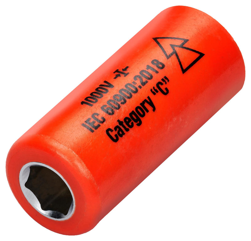 INSULATED TOOLS LTD 07212 Impact Socket, 1/4" Drive, 10 mm AF, 41 mm Length