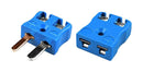 Labfacility AM-T-MQ+FQ AM-T-MQ+FQ Thermocouple Connector Miniature Quick Wire Plug Socket Type T Ansi