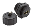 BULGIN LIMITED PXP0037 DVI to HDMI Audio / Video Adapter, Sealing Cap, HDMI Receptacle, HDMI Receptacle
