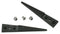 IDEAL-TEK A2ASV Tweezer, Tip, PVDF, Straight, Round, 40 mm Length 7640144714703