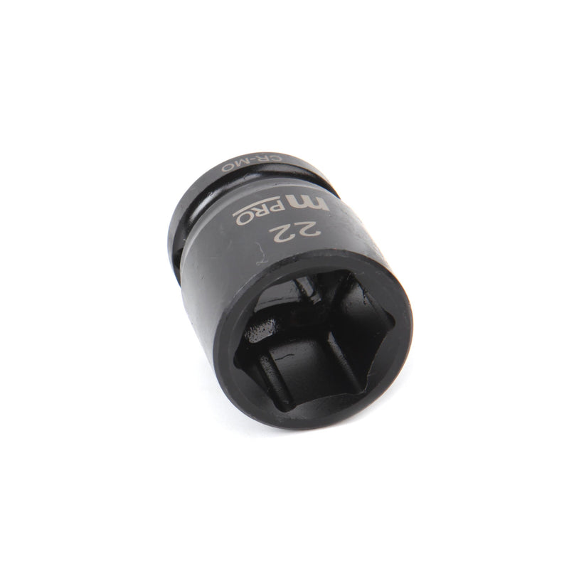MULTICOMP PRO MP12-CRMO22 Socket, Hex, 22 mm x 38 mm, 1/2" Drive Size, Chromium Molybdenum Steel, DIN3121, Auto Repair