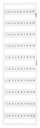 WAGO 793-5502 Terminal Block Marker, Marking Card, Wago 5 to 5.2 mm Width Terminal Blocks, 1 to 10 GTIN UPC EAN: 4044918844796