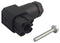 HIRSCHMANN G 20 W 3 F BLACK Rectangular Power Connector, PG7, 2 Contacts, Cable Mount, Solder, Receptacle