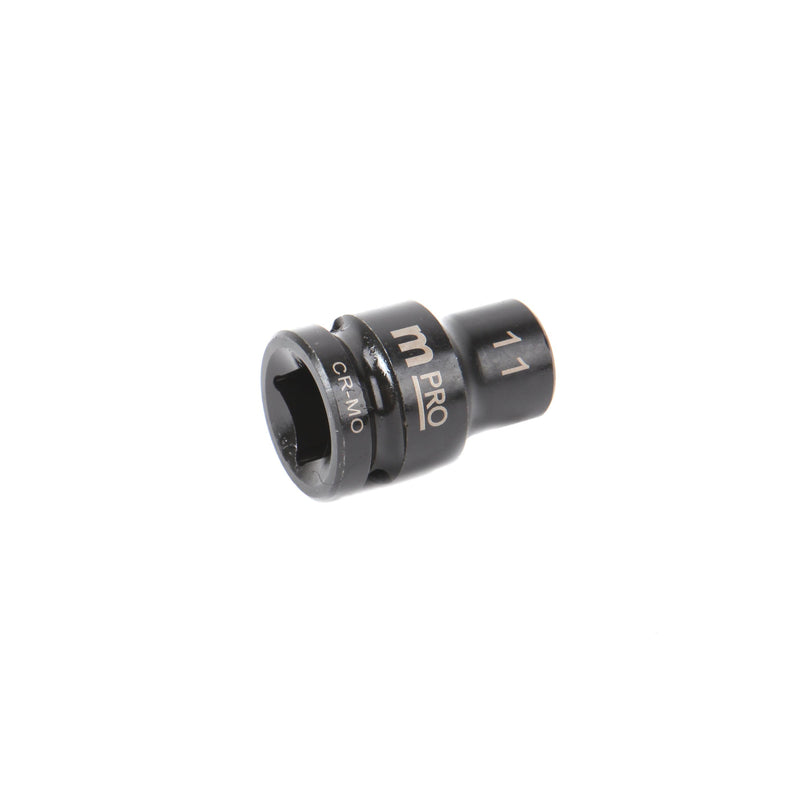 MULTICOMP PRO MP12-CRMO11 Socket, Hex, 11 mm x 38 mm, 1/2" Drive Size, Chromium Molybdenum Steel, DIN3121, Auto Repair