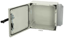 FIBOX ARCA 404021S Plastic Enclosure, Swing Handle, Multipurpose, Polycarbonate, 400 mm, 400 mm, 210 mm, IK10, IP66