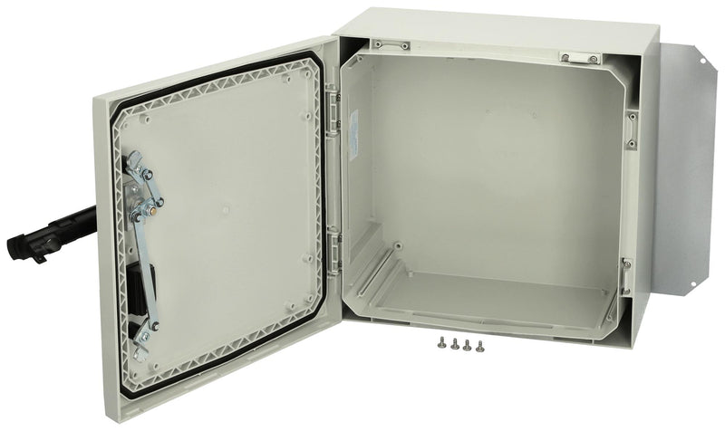 FIBOX ARCA 404021S Plastic Enclosure, Swing Handle, Multipurpose, Polycarbonate, 400 mm, 400 mm, 210 mm, IK10, IP66