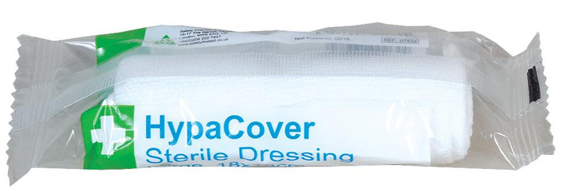 SAFETY FIRST AID GROUP D7632T Sterile Dressing, HypaCover, Large, Stretchable, 18cm x 18cm, Pack of 6