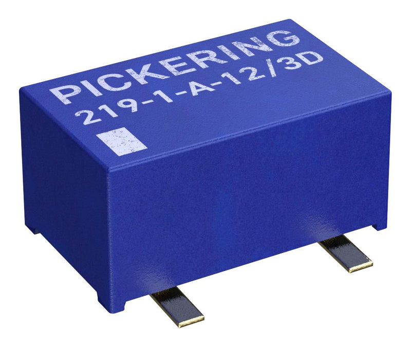 PICKERING 219-1-A-12/3D Reed Relay, SPST-NO, 12 V, 219 Series, Surface Mount, 400 ohm, 700 mA