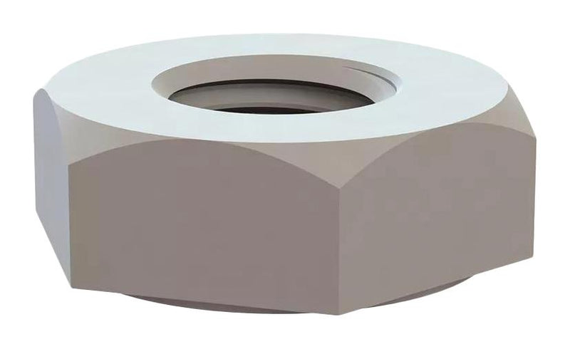 ESSENTRA COMPONENTS 04M030050HNDIN34814 HEX NUT, M3 X 0.5 THREAD, NATURAL, NYLON