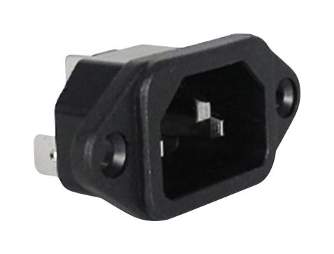 IO AUDIO TECHNOLOGIES IO-C14SP-48 CONN, IEC C14 INLET, 10A/250VAC, PANEL