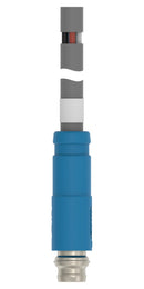 TE CONNECTIVITY T4051170405-025 Sensor Cable, B Coded, M8 Plug, Free End, 5 Positions, 2.5 m, 8.2 ft, T405 Series