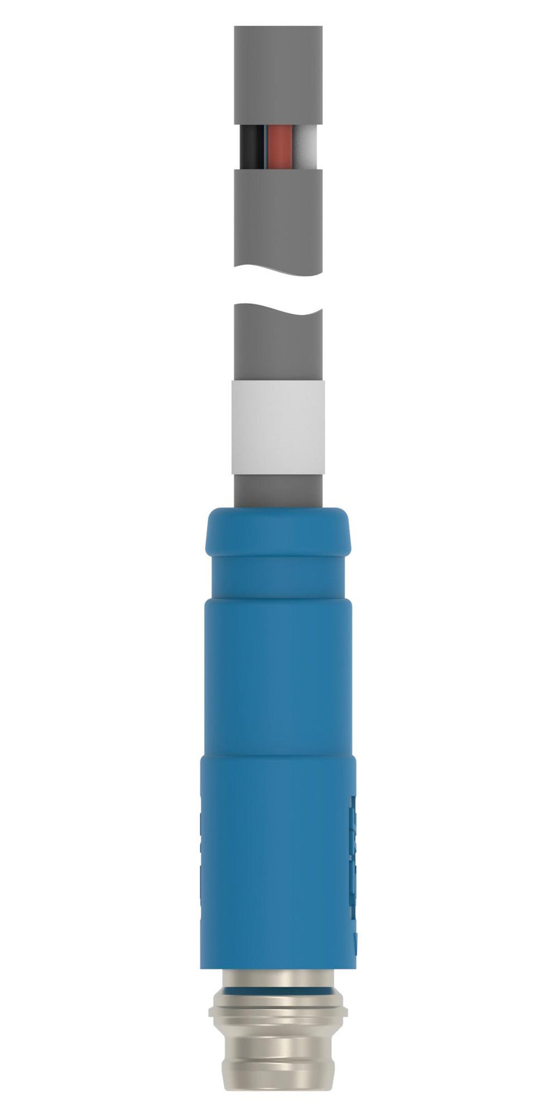 TE CONNECTIVITY T4051170405-002 Sensor Cable, B Coded, M8 Plug, Free End, 5 Positions, 1 m, 3.3 ft, T405 Series