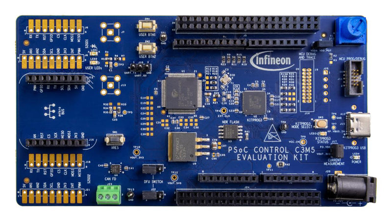 INFINEON KITPSC3M5EVK Evaluation Kit, PSC3M5FDS2AFQ1, 32bit, ARM Cortex-M33F