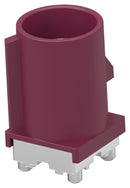 TE CONNECTIVITY 2474495-4 RF / Coaxial Connector, Bordeaux&nbsp;Violet, Code D, 1P, FAKRA Coaxial, Straight Plug, Solder, 50 ohm