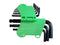 MULTICOMP PRO MP013781 Hex Key Set, 9 Pieces of 1.5/2/2.5/3/4/5/6/8/10mm Ball End Keys, Carbon Steel