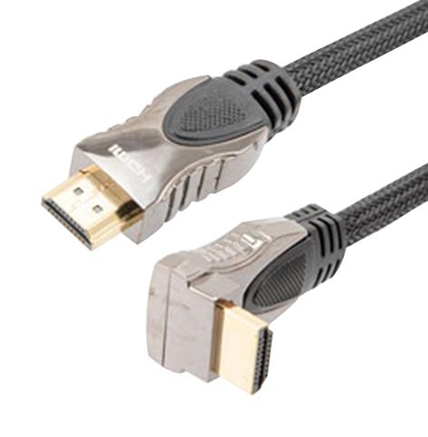 L-COM HDMI-MM-RASU-1M CABLE ASSY, HDMI R/A PLUG-PLUG, 3.3