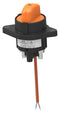 KISSLING - TE CONNECTIVITY 35H-411-0100-OR2100001 Battery Disconnector Switch, Manual, Removable, Orange, Lever, 1 Poles, 400 A, 1 kVDC, Flange