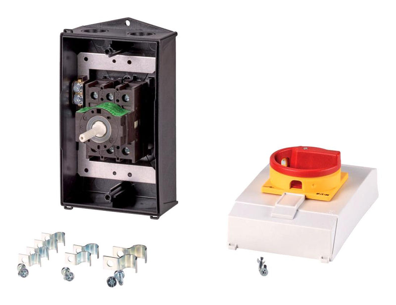 EATON MOELLER P1-32/I2H/MBS/SVB Switch Disconnector, Main, 3 Pole, 690 V, 32 A, IP65, NEMA 12, Screw, Surface Mount