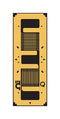 OMEGA SGT-4/350-XY41 Strain Gauge, 350 ohm, 4.6 mm, 4 mm, Solder Pads, 30000 &micro;m, 2-Element Tee Rosette, 14 Vrms