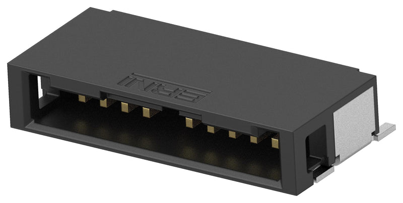 ERNI - TE CONNECTIVITY 515944-E Pin Header, Wire-to-Board, 1.27 mm, 1 Rows, 10 Contacts, Surface Mount Right Angle