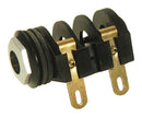CLIFF ELECTRONIC COMPONENTS CL12821A Phone Audio Connector, 2 Contacts, Jack, 6.35 mm, Panel Mount, Gold Plated Contacts