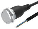 EAO 82-6655.2000 Vandal Resistant Switch, 82 Series, 22 mm, SPDT, Maintained, Round Flat Flush, Natural