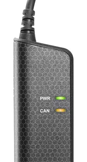 KVASER 01424-4 Interface, CAN 2.0A/CAN 2.0B, Kvaser Leaf v3, 1-CH, USB 2.0 Type A Plug to D Sub 9 Position Plug
