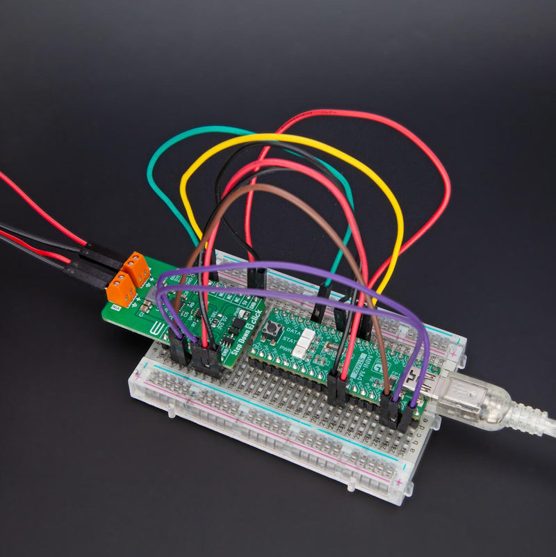 MIKROELEKTRONIKA MIKROE-5844 Add-On Board, Step Down 9 Click, MikroBUS Compatible Development Boards, 3.3 to 5 V, SPI Interface