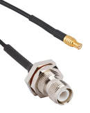 AMPHENOL RF 095-900-571-006 RF COAX CBL, MCX PLUG-TNC JACK, 6"