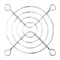 HIGHLAND HIG-W60 Fan Finger Guard, Steel - Wire Form, 60mm Axial Fans, 50 mm, Bright Nickel Chrome